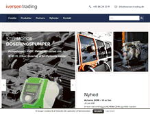 Tablet Screenshot of iversen-trading.dk